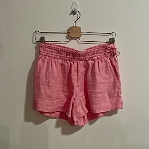 J. Crew Linen Tie Shorts